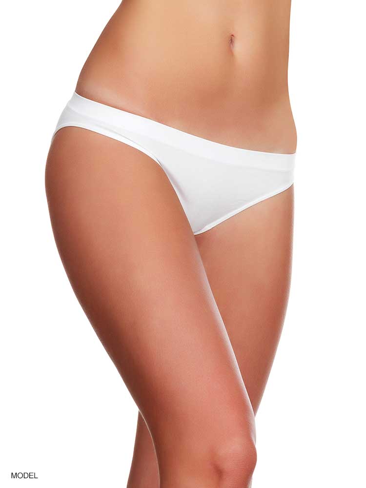 Woman posing with white underwear